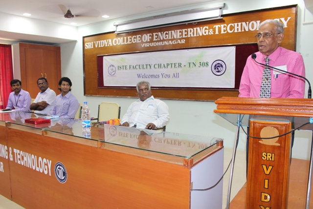 Engineers day Celebration organized by ISTE Faculty Chapter (TN308) – 15.09.2017